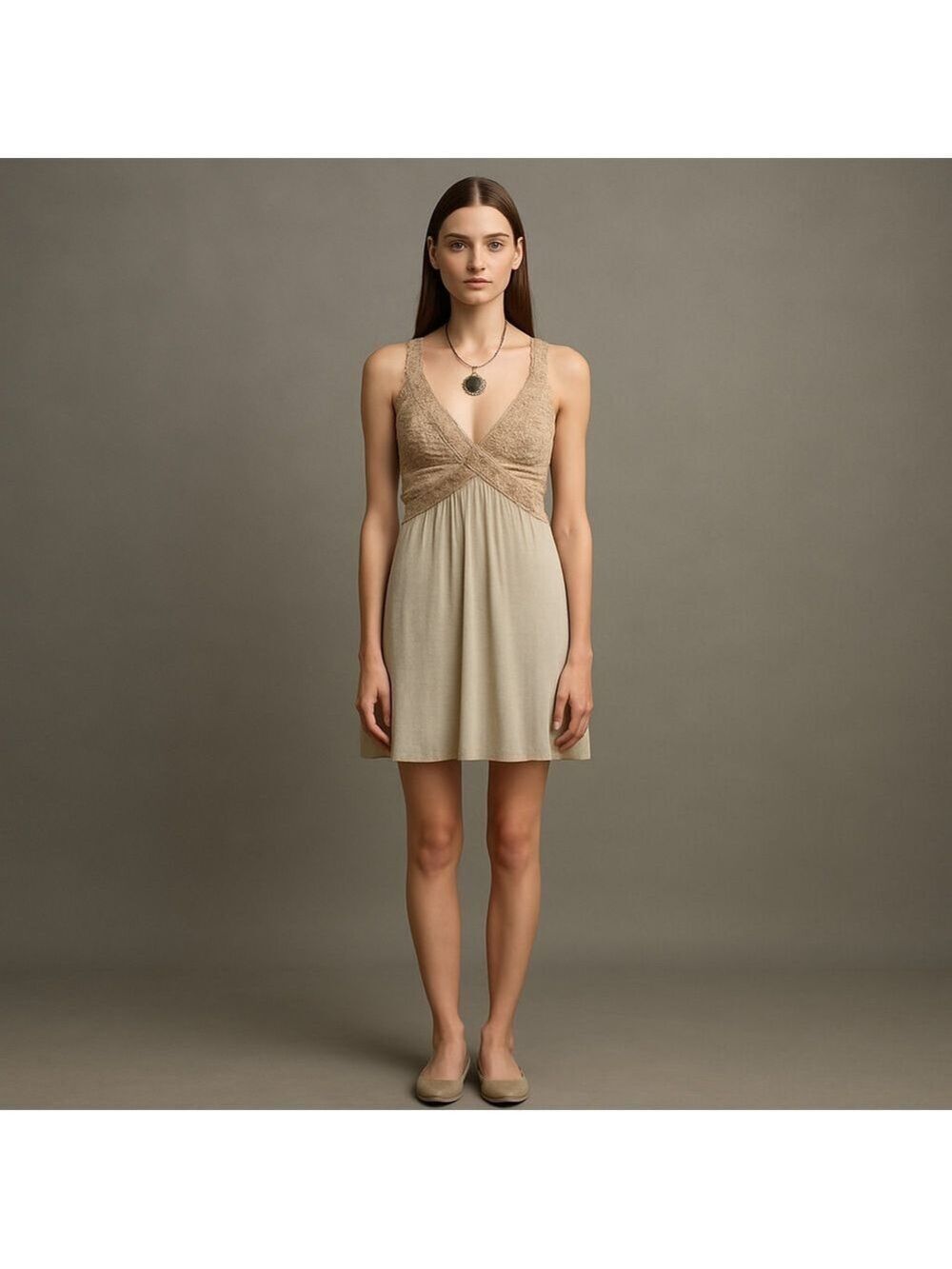 West Kei Furry V Neck Long Vest Top Small